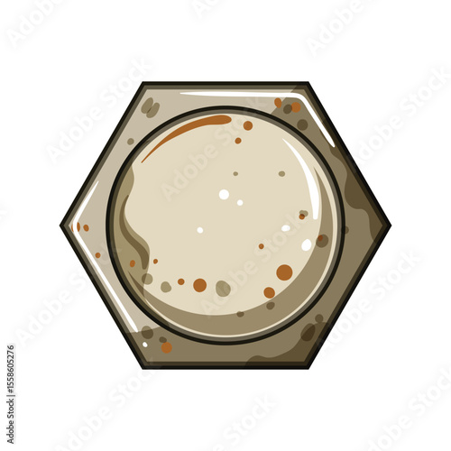 removal rusty screw head cartoon vector illustration