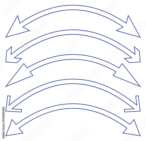 Dual arrow icon set. Double arrow icon set . Two side arrows icon vector illustration. Direction symbols, up and down sign. Variety colors Duel arrows icon. Eps 10