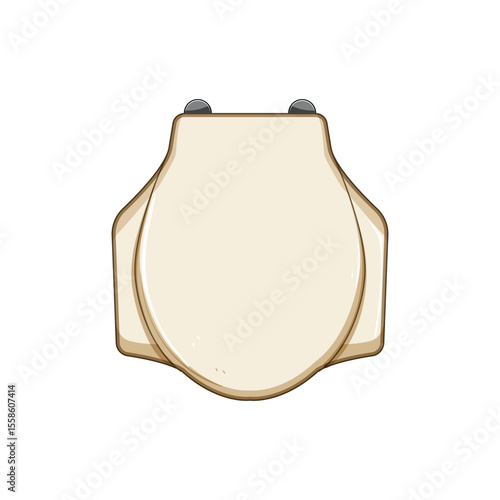 cleaning toilet seat cartoon vector illustration