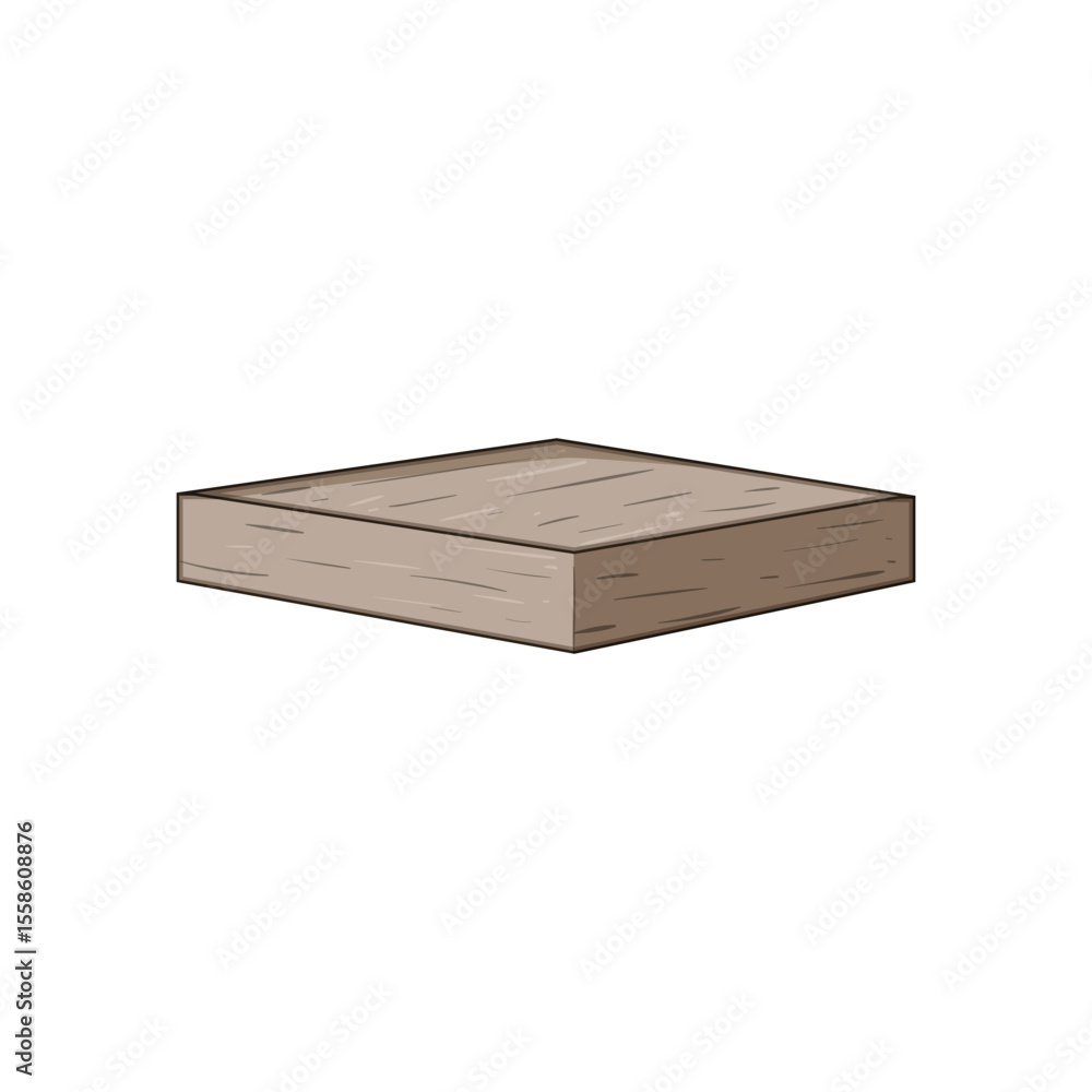 interface wood platform cartoon vector illustration interface wood platform cartoon vector illustration