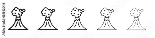 Volcano icon vector, Symbol, logo illustrations