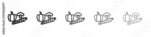 Vegetable icon vector, Symbol, logo illustrations