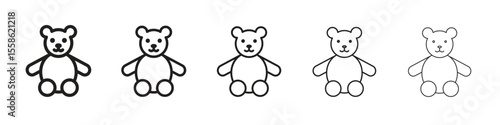 Teddy bear icon vector, Symbol, logo illustrations