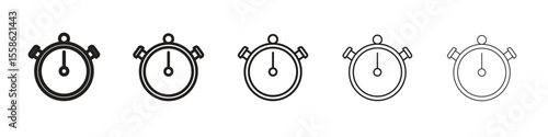 Stopwatch icon vector, Symbol, logo illustrations
