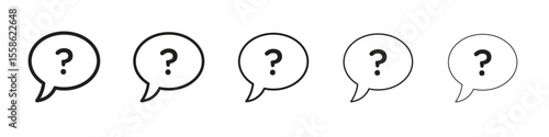 Question icon vector, Symbol, logo illustrations