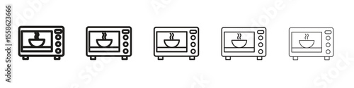 Microwave icon vector, Symbol, logo illustrations
