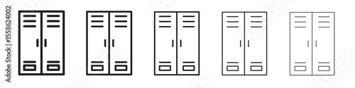 Lockers icon vector, Symbol, logo illustrations