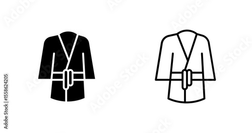 Spa Robe Vector Icon