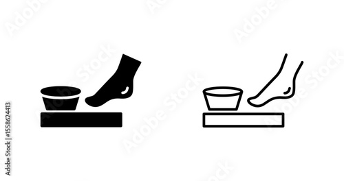 Pedicure Chair Vector Icon