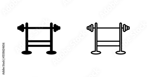 Bench Press Vector Icon