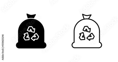 Trash Bag Vector Icon