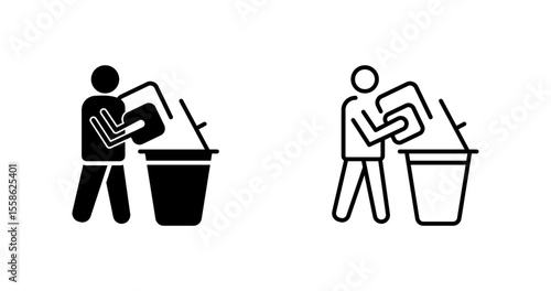 Decluttering Vector Icon