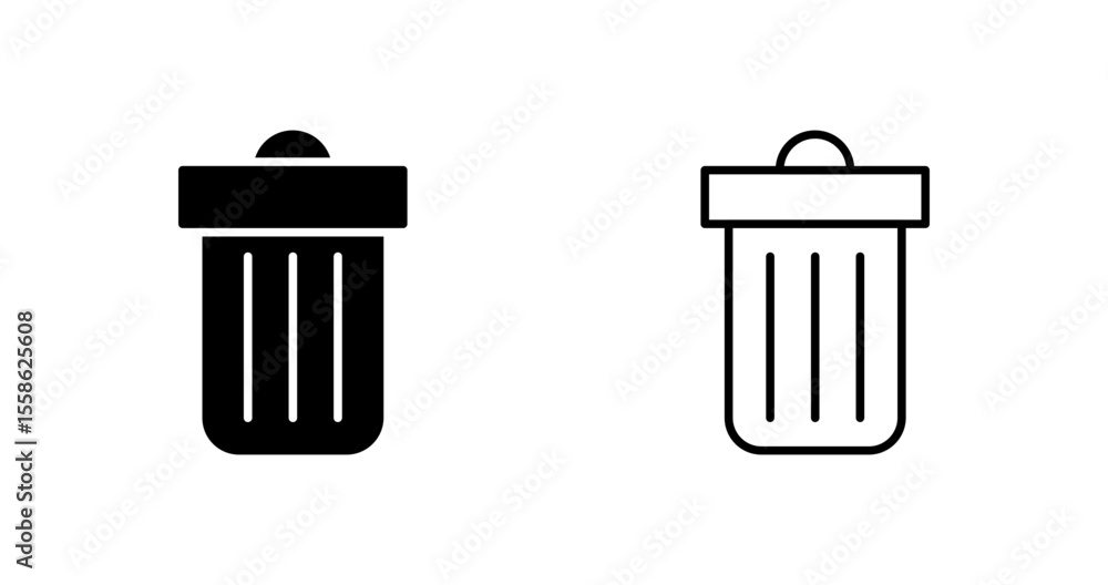 Trash Can Vector Icon Trash Can Vector Icon