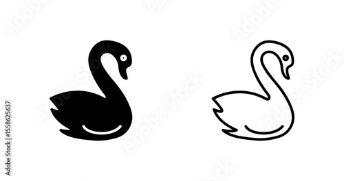 Swan Vector Icon