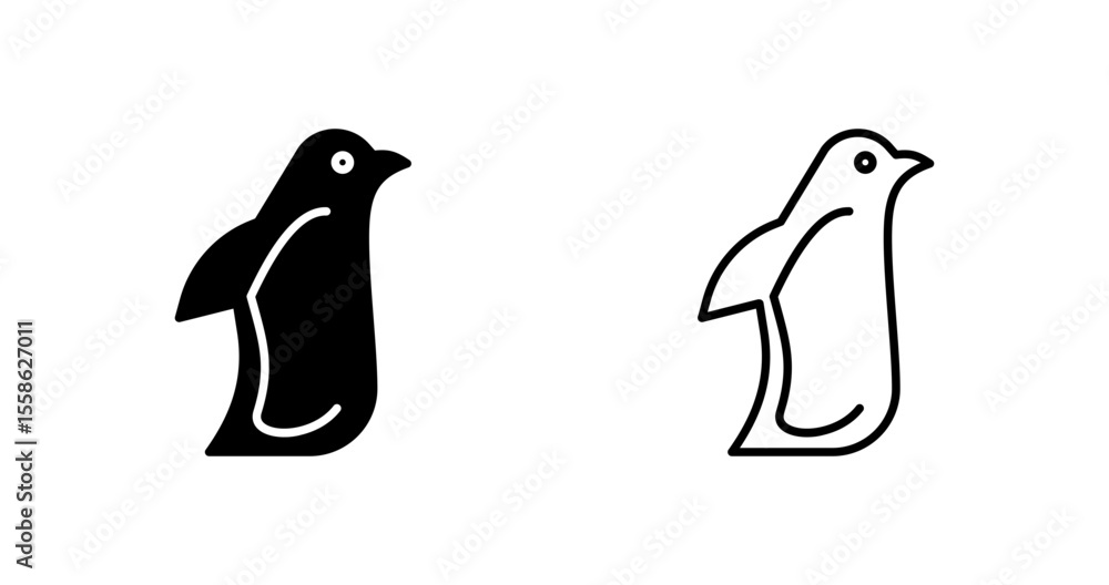 Obraz premium Penguin Vector Icon