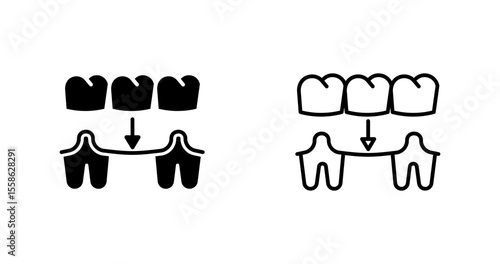 Dental Bridge Vector Icon