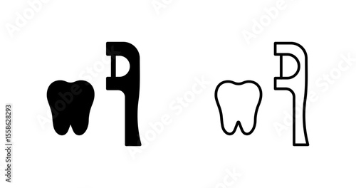 Dental Floss Vector Icon