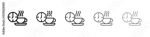 Break icon Vector illustration in solid and black and white. EPS10