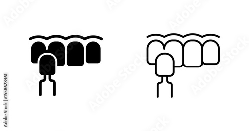 Dental Veneer Vector Icon