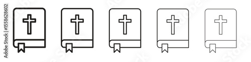 Bible icon vector, Symbol, logo illustrations