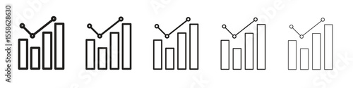 Benchmarking icon Vector illustration in solid and black and white. EPS10