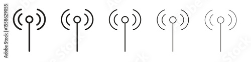 Antenna icon vector, Symbol, logo illustrations