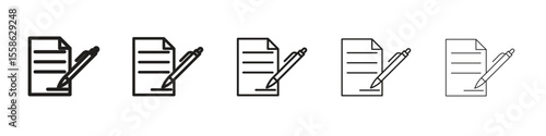 Agreement icon Vector illustration in solid and black and white. EPS10
