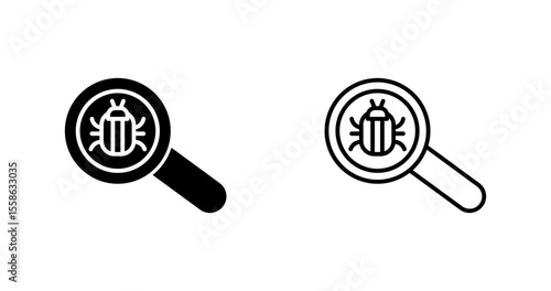 Virus Scan Vector Icon