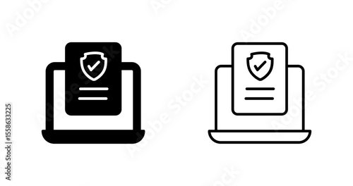 Cybersecurity Compliance Vector Icon