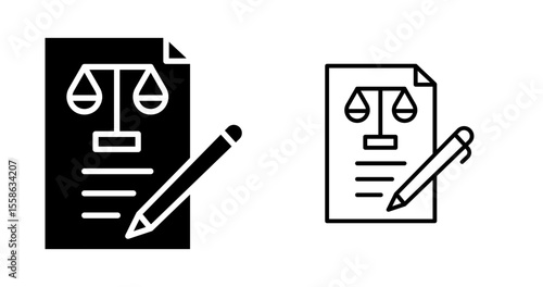 Legal Brief Vector Icon