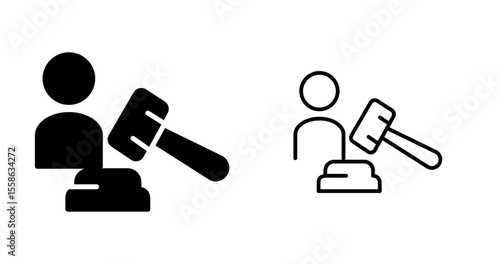 Prosecutor Vector Icon