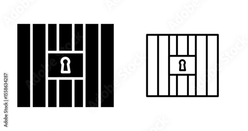 Prison Bars Vector Icon