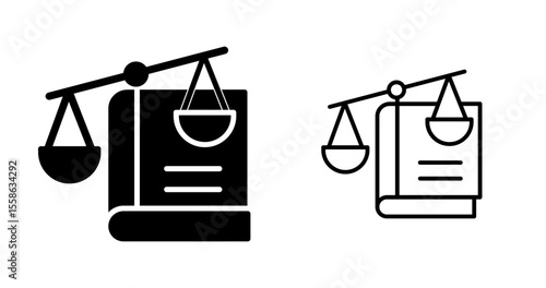 Law Book Vector Icon