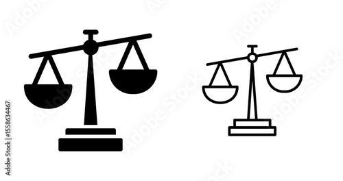 Scales of Justice Vector Icon