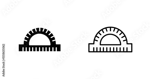 Protractor Vector Icon