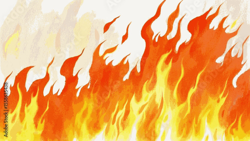 Wildfire Watercolor Wash flames isolated watercolor vector illustration svg