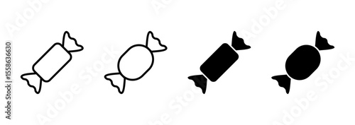 Candy icon vector. candy sign and symbol.