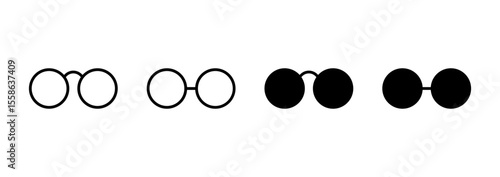 Glasses icon vector. Glasses sign and symbol