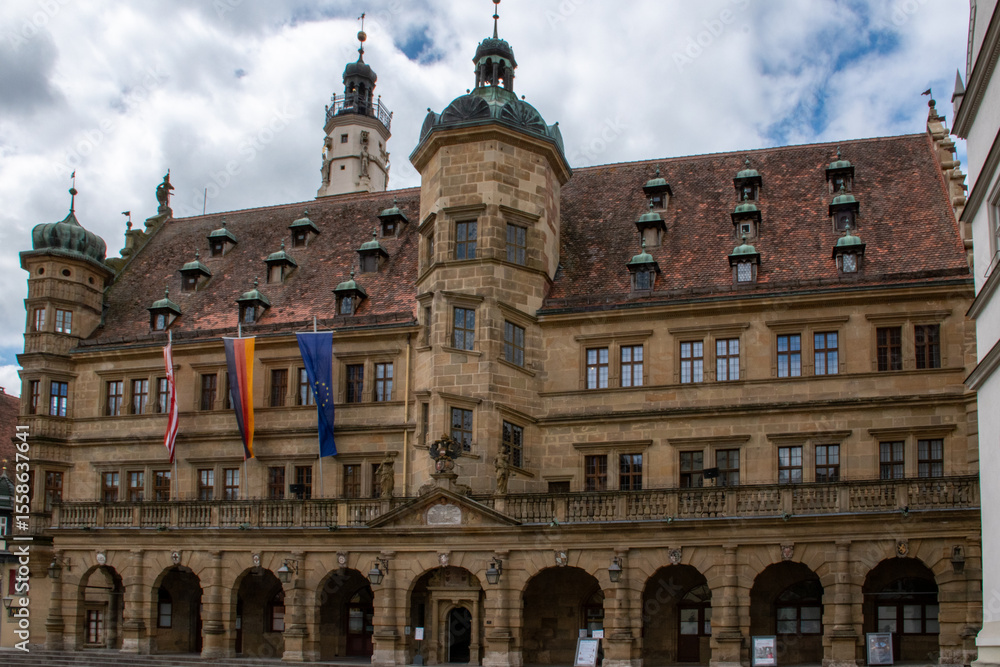 Fototapeta premium Town Hall in Rothenburg ob der Tauber