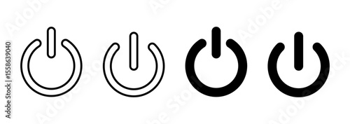Power icon vector. Power Switch sign and symbol. Electric power
