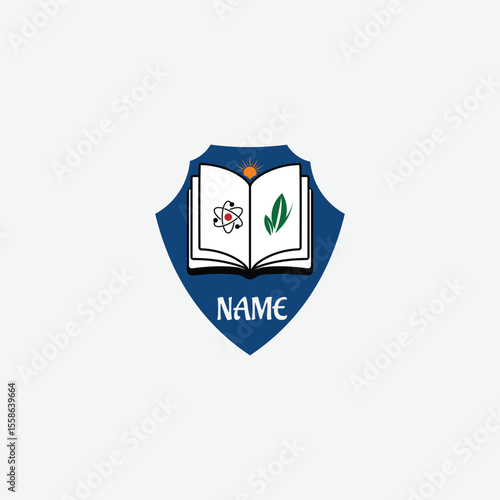 3655 educational logo school college university learning institute book academy organization
