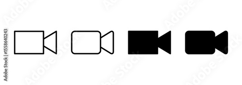 Video icon vector. video camera sign and symbol. movie sign. cinema