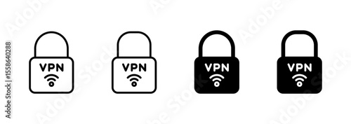 Vpn icon vector. Private network sign and symbol. virtual private network icon.
