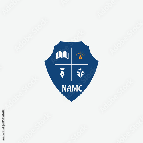 3695 educational logo school college university learning institute book academy organization