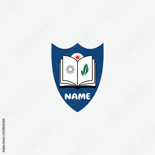 3708 educational logo school college university learning institute book academy organization