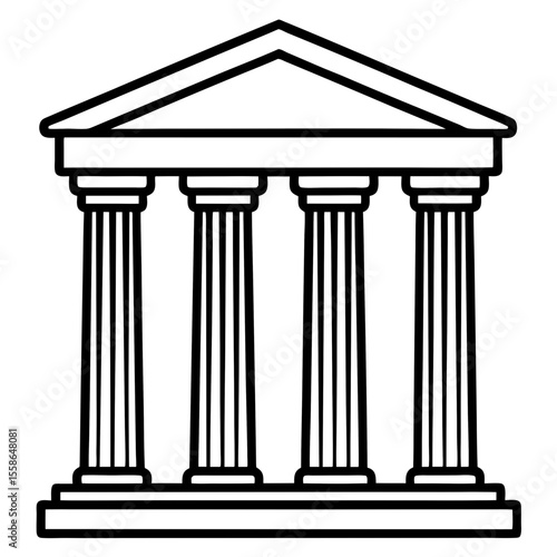 Ancient pillar columns greek rome athens historical building log