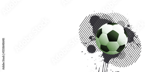 Soccer background leather soccer ball. Soccer balls or football ball.