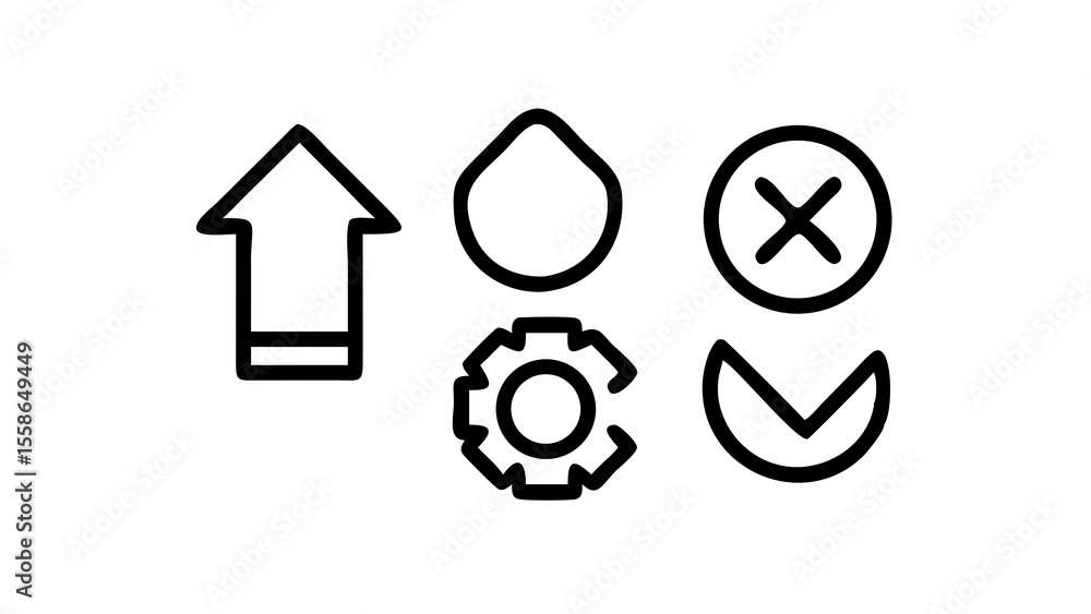 Fototapeta premium vector illustration of an abstract symbol