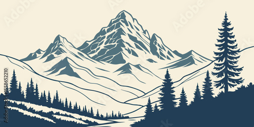 winter forest landscape