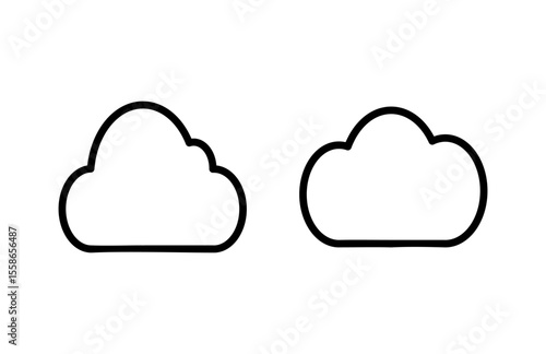 Cloud icon vector illustration. cloud sign and symbol